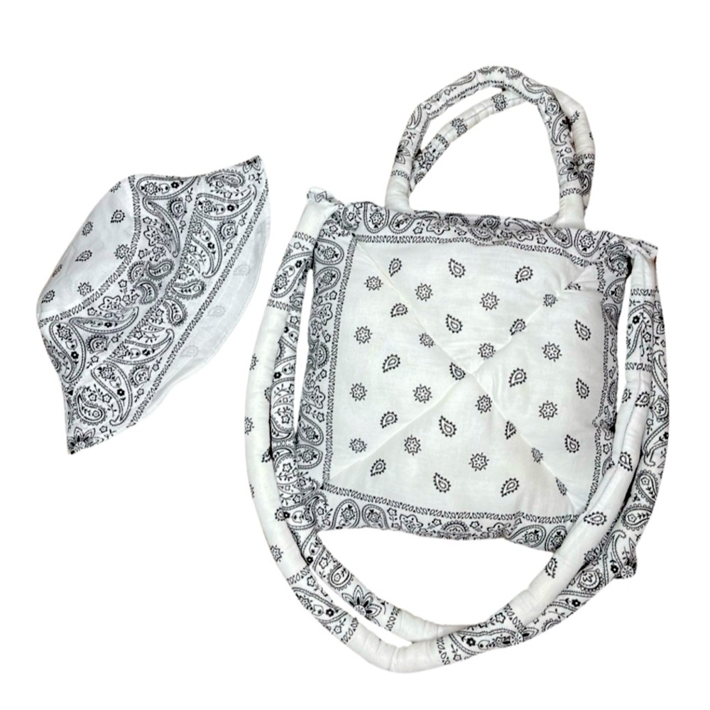 Bandana Puffer Bag w/ FREE Reversible Bucket Hat